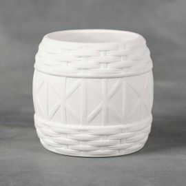 Ceramic Bisque Wicker Container